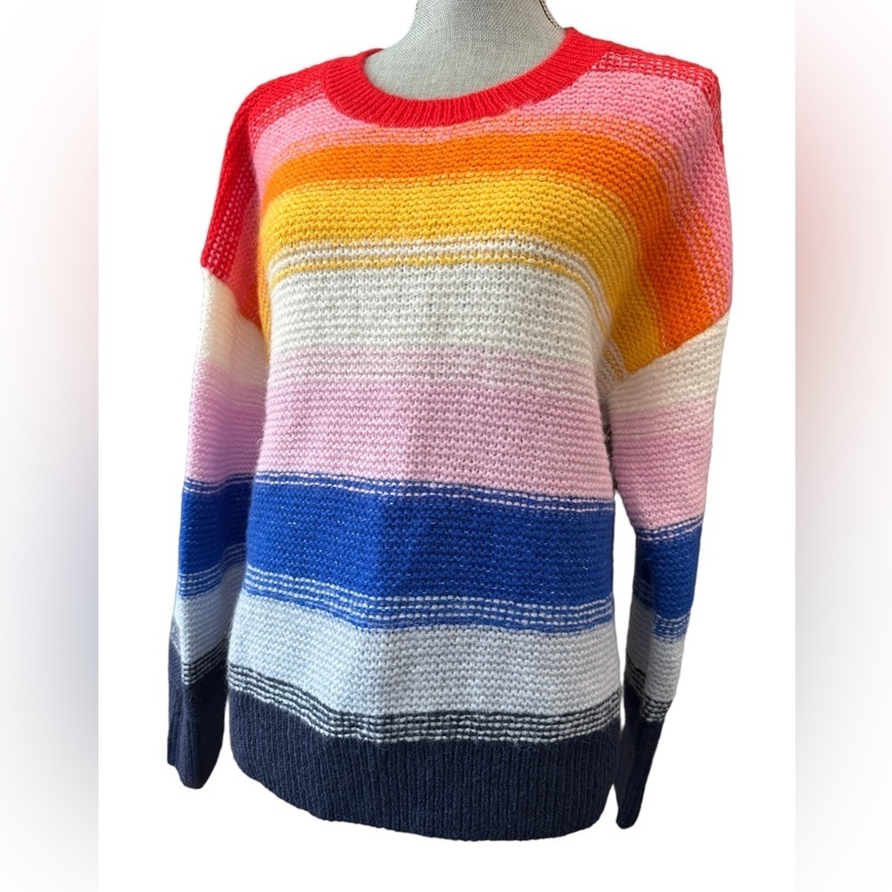 Rainbow wool blend sweater